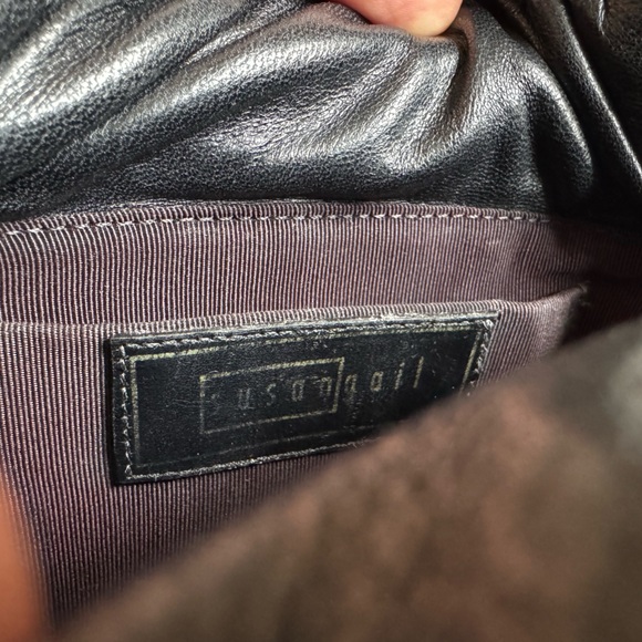 Vintage Leather Susan Gail bucket drawstring purse - Picture 2 of 12